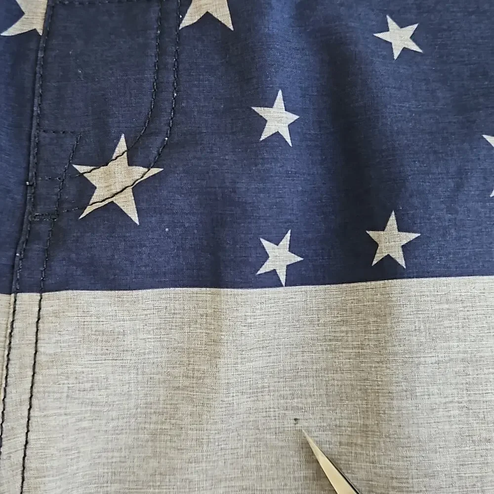 Travis Mathew USA Stars‎ Stripes Swim Board Shorts MINOR FLAWS | Men's 42